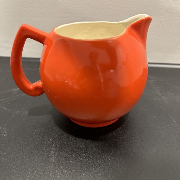 Vintage Small Red Teapot Made In Czechoslovakia - Picture 5 of 8